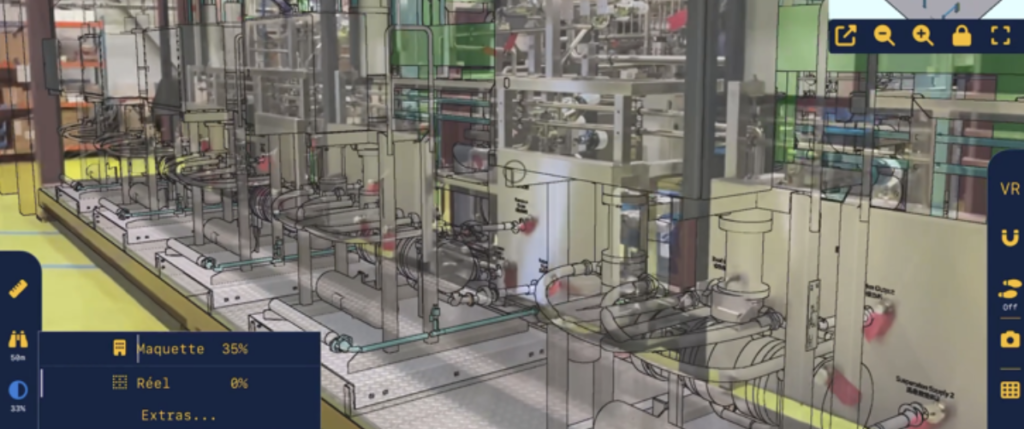 SUPERPOSITION MAQUETTE / RÉEL