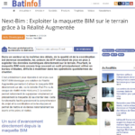 📰 NEXT-BIM mis à l’honneur dans Batinfo